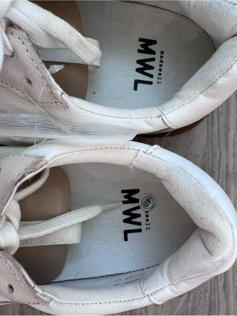 Madewell cream  and White Retro Runner Sneakers - Picture 8 of 10